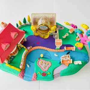 Blue Bird Vintage 1996 Polly Pocket Magical Movin’ Pollyville GUC NO dolls